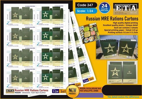 1:24 Russian MRE Rations Cartons