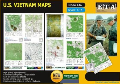 1:16 US Vietman Maps