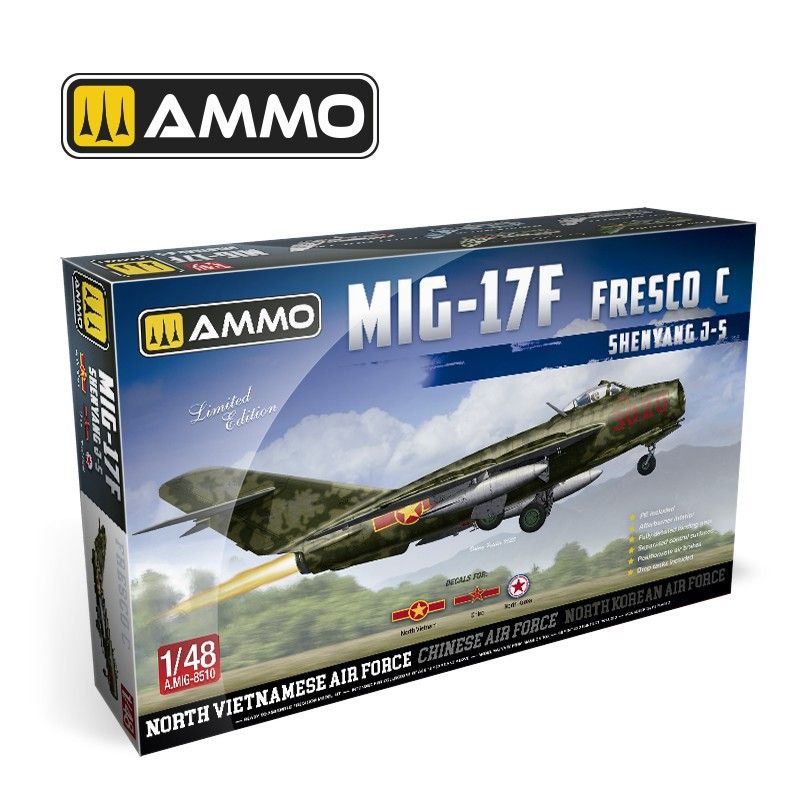 1:48 MiG-17F Shenyang J-5 Vietnam-China-North Korea