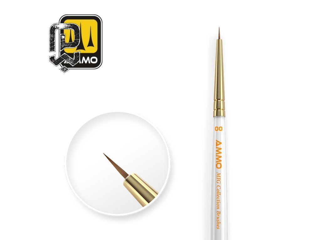 AMMO MIG Collection Brushes Conical Ø00