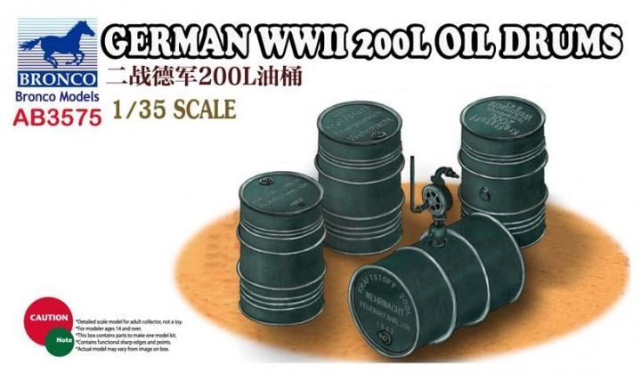 1:35 German WWII 200L Oil Drums