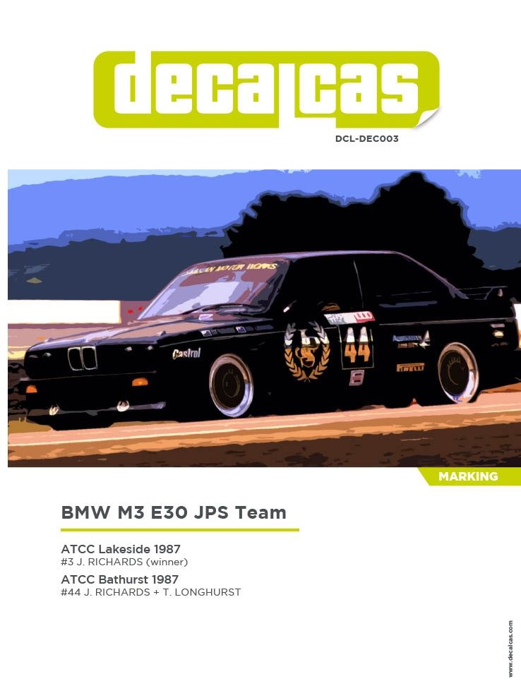1:24 BMW M3 E30 Team JPS sponsored by John Player & Sons - 1987
