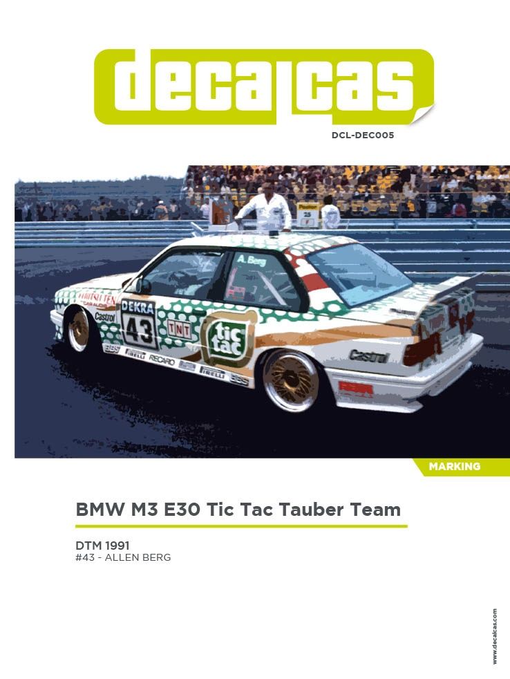1:24 BMW M3 E30 Tic Tac Tauber Team