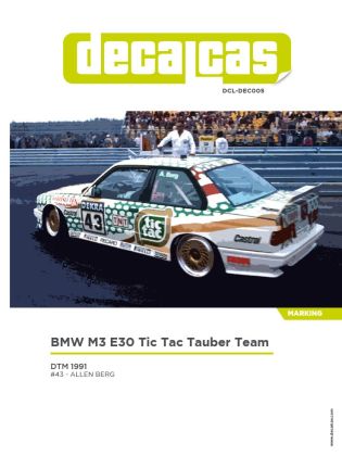 1:24 BMW M3 E30 Tic Tac Tauber Team