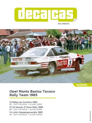 1:24 Opel Manta 400 Bastos Texaco Rally Team 1985