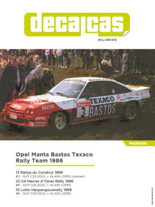1:24 Opel Manta 400 Bastos Texaco Rally Team 1986