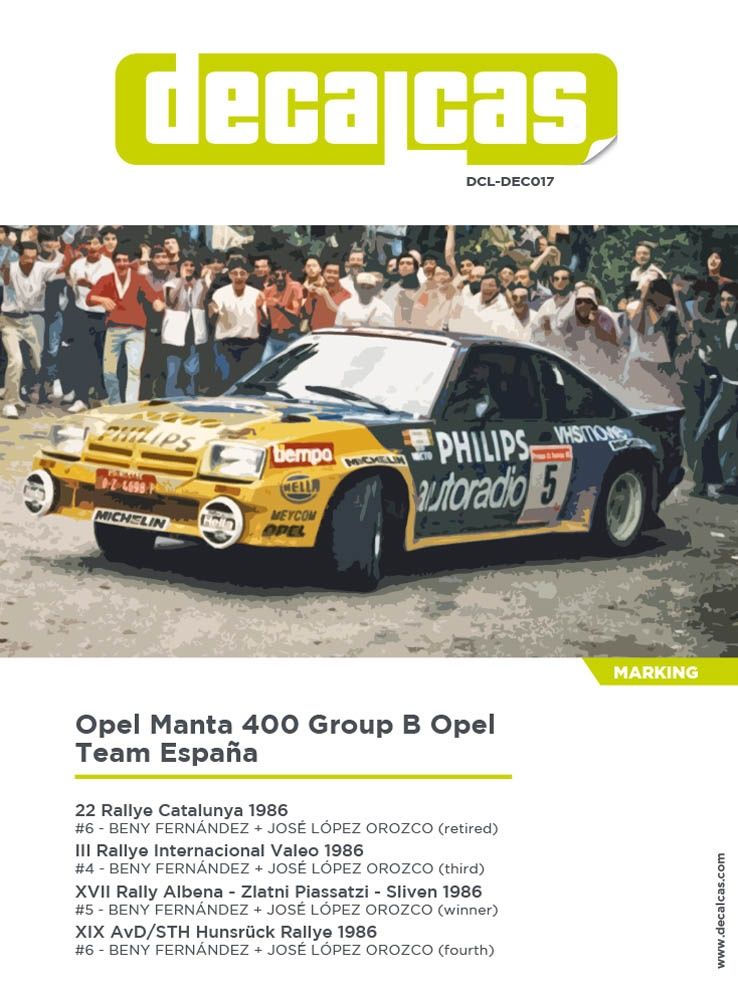 1:24 Opel Manta 400 Team Espaňa
