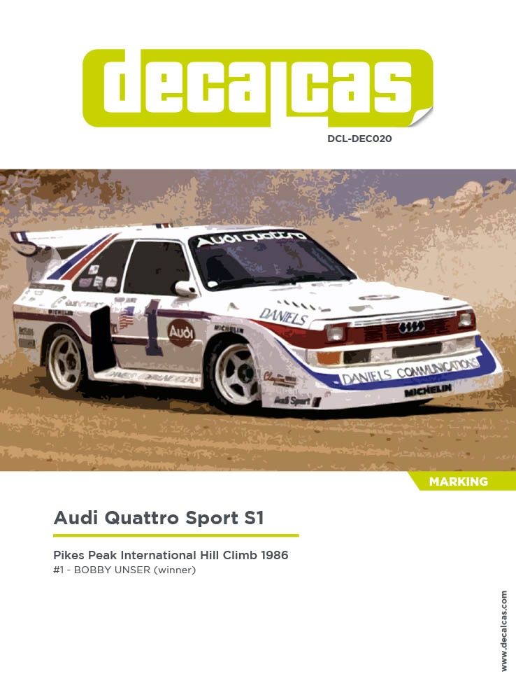 1:24 Audi Quattro Sport S1 E2 sponsored by Daniels Communications - 1986