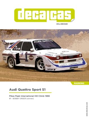 1:24 Audi Quattro Sport S1 E2 sponsored by Daniels Communications - 1986