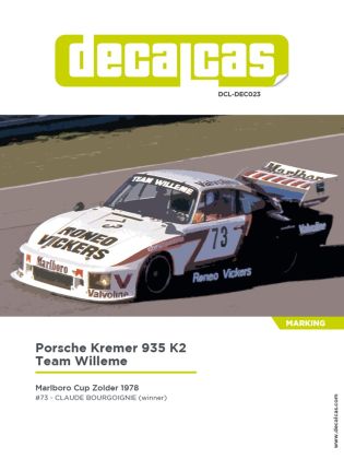 1:24 Porsche Kremer 935 K2 Team Willeme - 1978