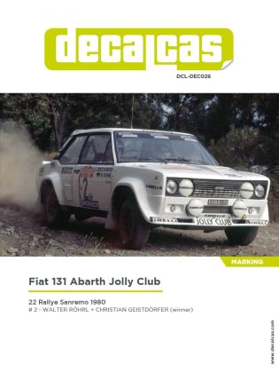 1:24 Fiat 131 Abarth sponsored by Jolly Club - 1980