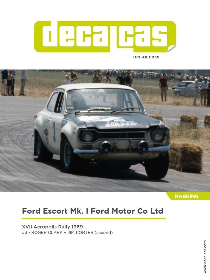 1:24 Ford Escort RS 1600Mk I. - Decalcas