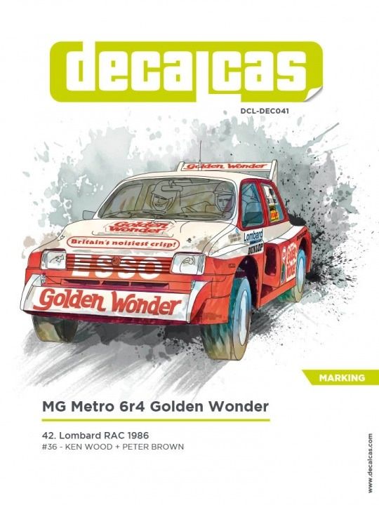 1:24 MG Metro 6r4 Group B sponsored by Golden Wonder - 1986