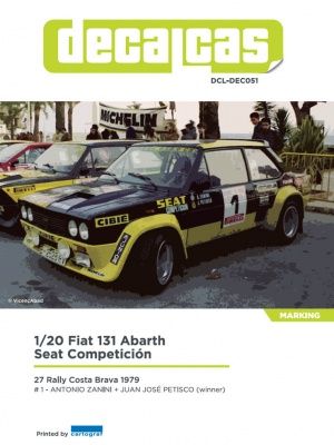 1:20 Fiat 131 Abarth Rally Team Seat Competicion - 1979