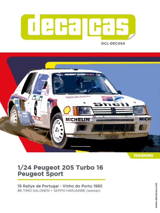 1:24 Peugeot 205 Turbo 16 Team Peugeot Sport sponsored by Shell - 1985