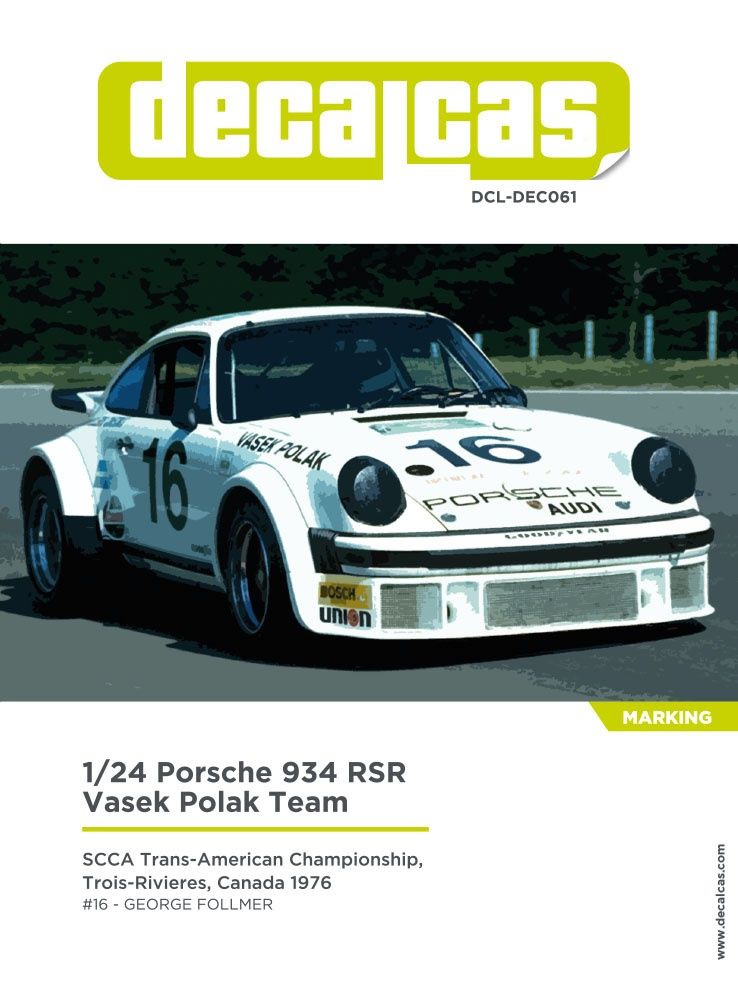 1:24 Porsche 934 RSR Team Vasek Polak sponsored by First National City Travellers Checks