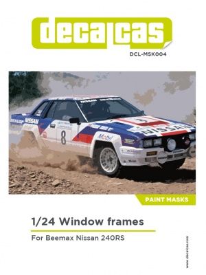 1:48 Window Frame Paint Masks - Nissan 240RS