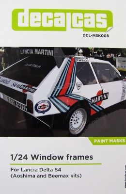 1:24 Window Frame Paint Masks - Lancia Delta S4