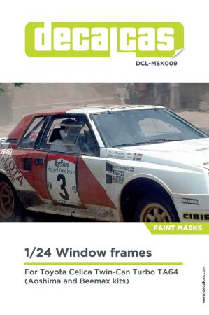 1:24 Window Frame Paint Masks - Toyota Celica Twin-Can Turbo TA64