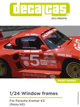 1:24 Paint Mask For Clear Parts For Porsche Kremer K3