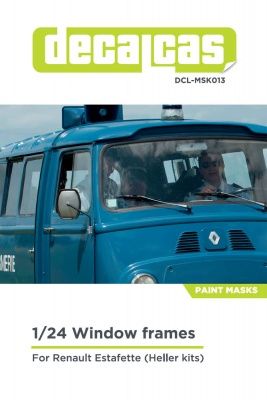 1:24 Window frame pre-cut paint masks - Renault Estafette