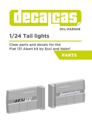 1:24 Tail lights for Fiat 131 Abarth