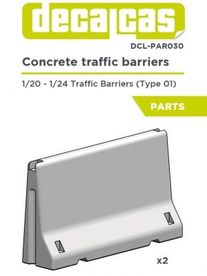 1:20/1:24 Jersey barriers (type 01)