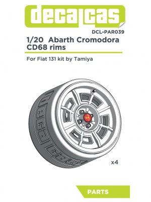 1:20 Abarth Cromodora CD68 rims for Fiat 131 Abarth