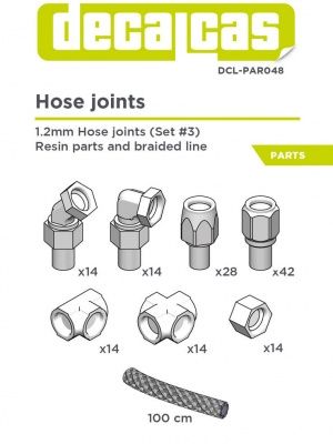 1,2mm Hose joints (Set 3)