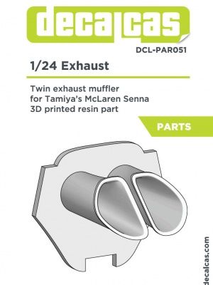 1:24 McLaren Senna Twin exhaust