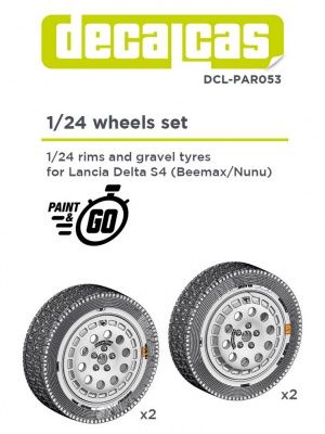 1:24 Wheels set Lancia Delta S4