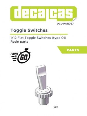 1:12 Flat toggle switches - Type 1
