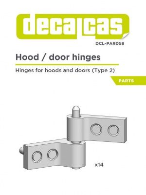 1:12 Hinges for hoods and doors - Type 2