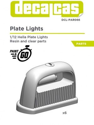1:12 Hella plate lights