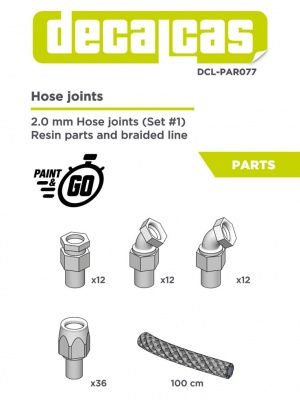 1:12 2.0mm Hose joints - Set 1