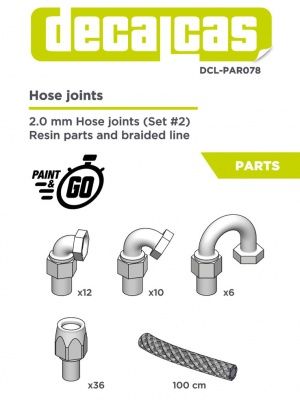 1:12 2.0mm Hose joints - Set 2