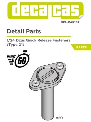 1:24 Dzus quick release fasteners - Type 1