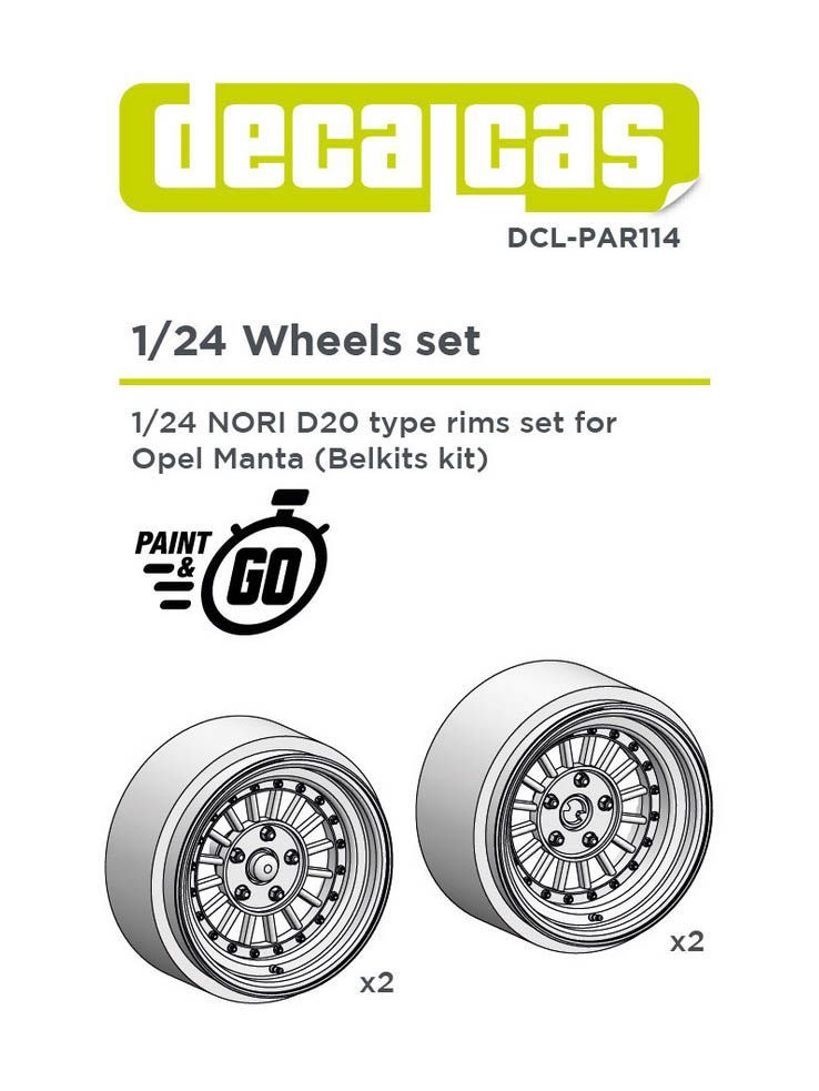 1:24 Rims - Nori D20 15 inches