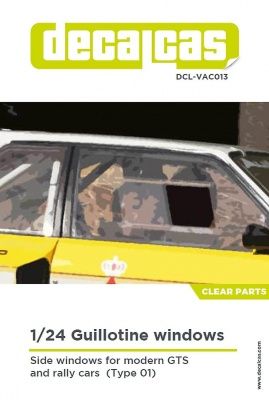 1:24 Guillotine windows for modern GTS and rally cars - Type 01