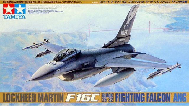 1:48 Lockheed Martin F-16C (Block 25/32) Fighting Falcon ANG