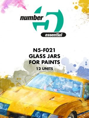 Glass jars for paints