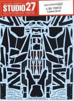 1:20 Ferrari F2012 carbon decal