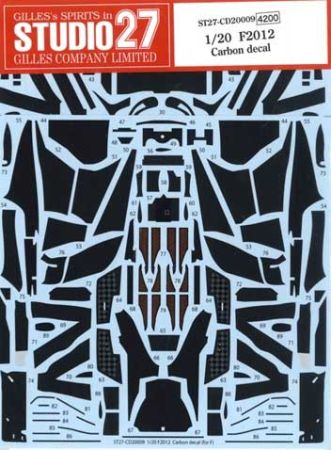 1:20 Ferrari F2012 carbon decal