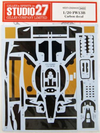 1:20 Williams FW13B carbon decal