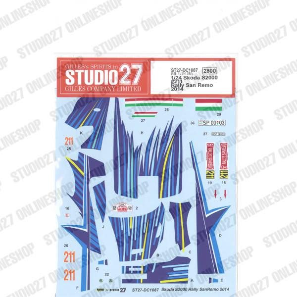 1:24 Skoda S2000 #211 Rally San Remo 2014 for Bel-004