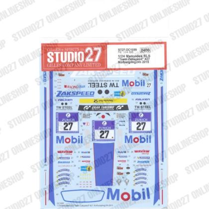 1:24 Mercedes SLS Team Zakspeed #27 Nürburgring24h 2015 for FUJIMI123929