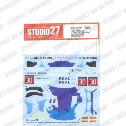 1:24 BMW Z4 Classic & Modern Racing / Groundhog #30 Monza 2015 forFUJIMI