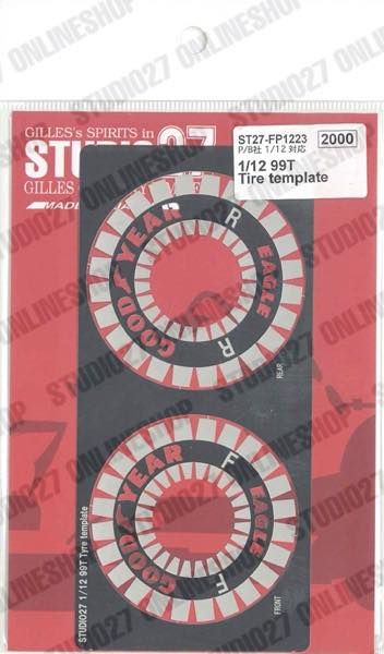1:12 99T Tire template for Platz/BEEMAX