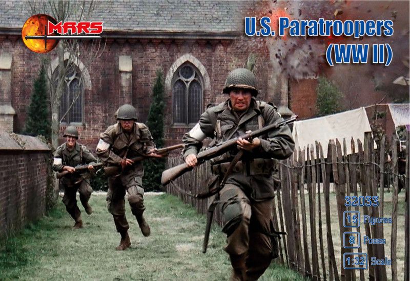 1:32 US WWII Paratroopers