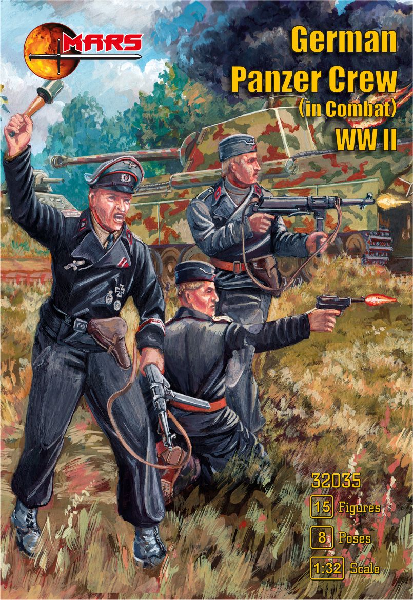 1:32 German WWII Tank Crew in combat